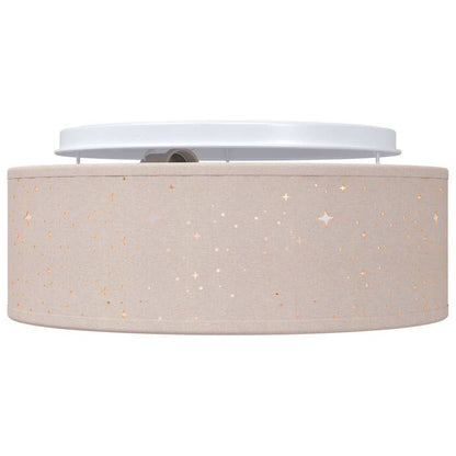 Loftlampe Gråbrun 30 X 13,5 Cm Stof - Billede 5