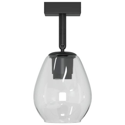 Loftsspot Sort 13 X 13 X 26 Cm Glas Og Metal - Billede 5
