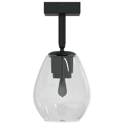 Loftsspot Sort 13 X 13 X 26 Cm Glas Og Metal - Billede 6