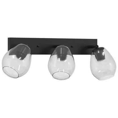 Loftsspot Sort 54 X 13 X 26 Cm Glas Og Metal - Billede 5
