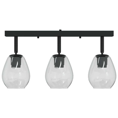 Loftsspot Sort 54 X 13 X 26 Cm Glas Og Metal - Billede 6
