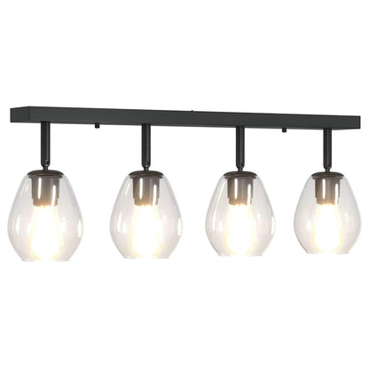 Loftsspot Sort 70 X 13 X 26 Cm Glas Og Metal - Billede 11