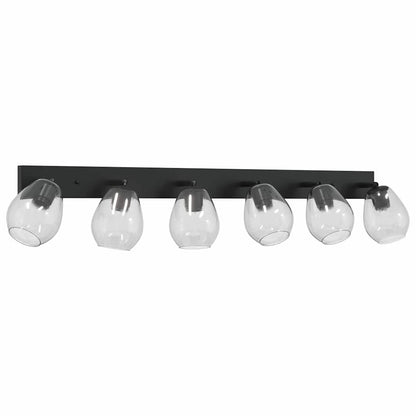 Loftsspot Sort 110.5 X 13 X 26 Cm Glas Og Metal - Billede 5