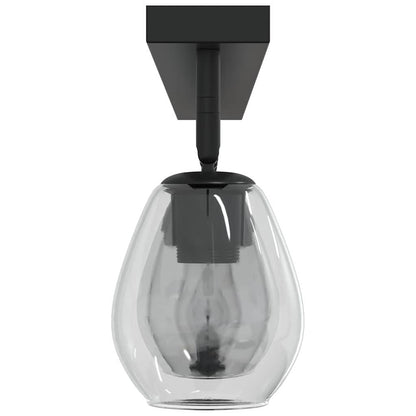 Loftsspot Sort 110.5 X 13 X 26 Cm Glas Og Metal - Billede 7