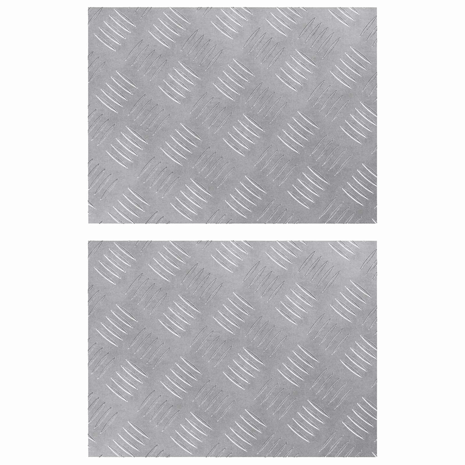 Trappe Tread Rektangulær Sølv Aluminium - Billede 2