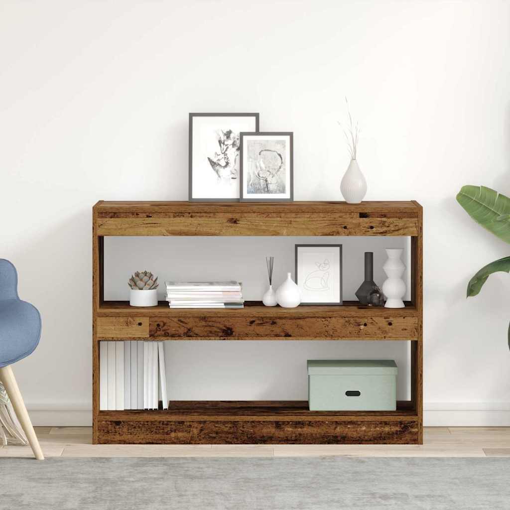 Bogreol 2 Niveauer 100 X 30 X 72 Cm Konstrueret Træ - Variant 862721