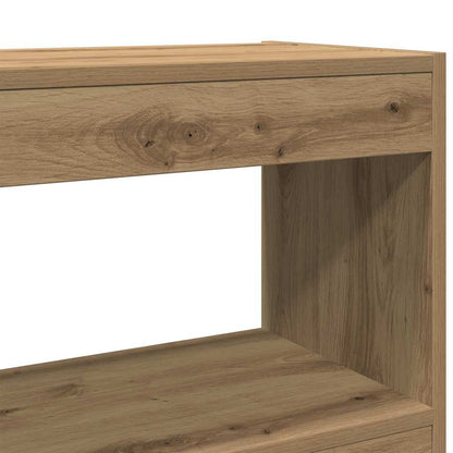 Bogreol 2 Niveauer 100 X 30 X 72 Cm Konstrueret Træ - Billede 8