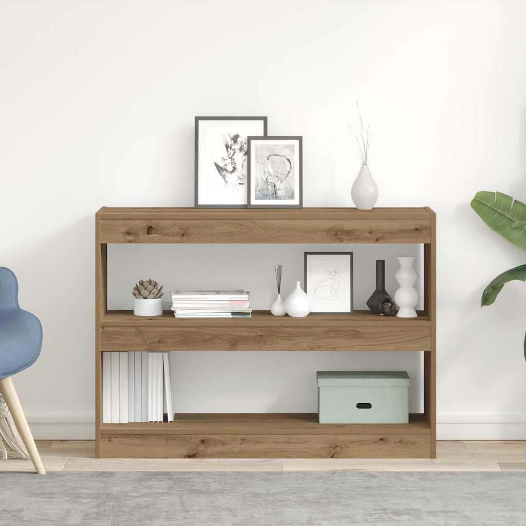 Bogreol 2 Niveauer 100 X 30 X 72 Cm Konstrueret Træ - Hovedbillede