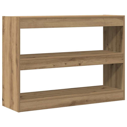 Bogreol 2 Niveauer 100 X 30 X 72 Cm Konstrueret Træ - Billede 5