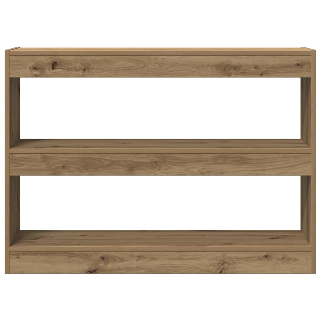 Bogreol 2 Niveauer 100 X 30 X 72 Cm Konstrueret Træ - Billede 6