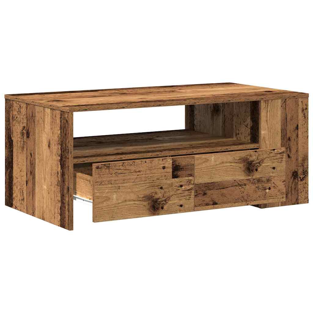 Sofabord 102 X 55 X 43,5 Cm Konstrueret Træ - Billede 5