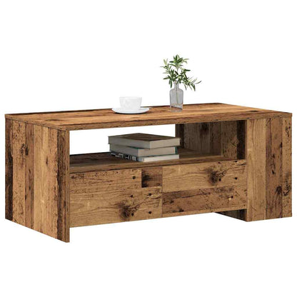 Sofabord 102 X 55 X 43,5 Cm Konstrueret Træ - Billede 3