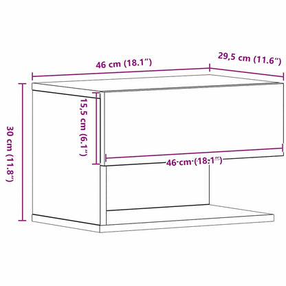 Natskab 46 X 30 X 30 Cm Konstrueret Træ - Billede 15