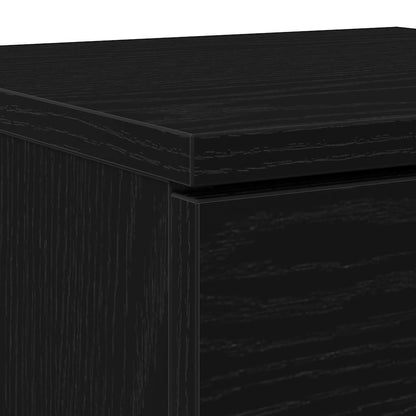 Sideboard Med Skuffe Eg 30 X 30 X 70 Cm Konstrueret Træ - Billede 10