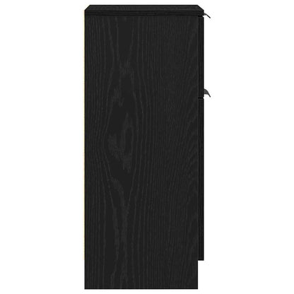 Sideboard Med Skuffe Eg 30 X 30 X 70 Cm Konstrueret Træ - Billede 7