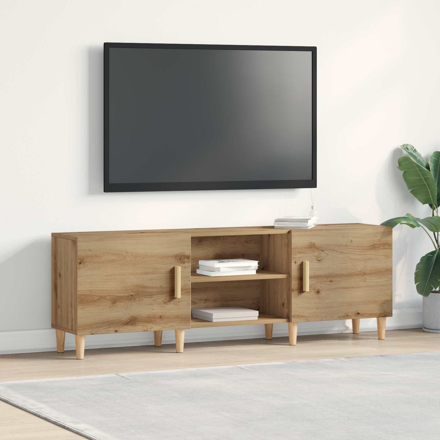 TV-skab 150 X 30 X 50 Cm Konstrueret Træ - Hovedbillede
