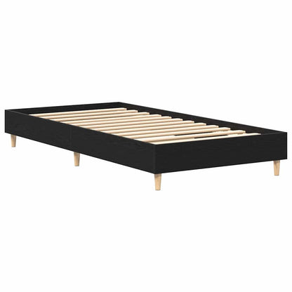 Sengestel Sort Eg 75 190 Cm Konstrueret Træ - Billede 5