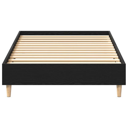 Sengestel Sort Eg 75 190 Cm Konstrueret Træ - Billede 6