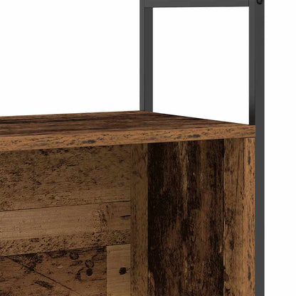 Bogreol 80 X 30 X 78,5 Cm Konstrueret Træ - Billede 8