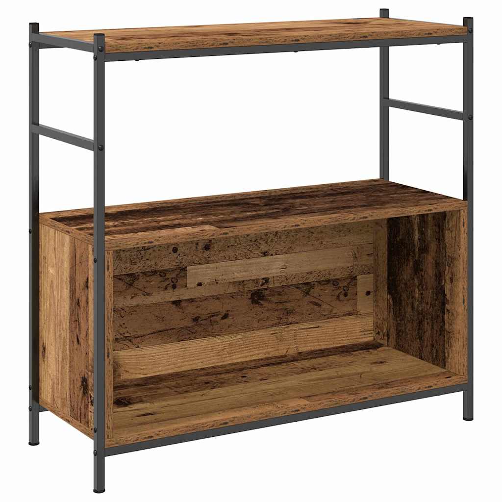 Bogreol 80 X 30 X 78,5 Cm Konstrueret Træ - Billede 2