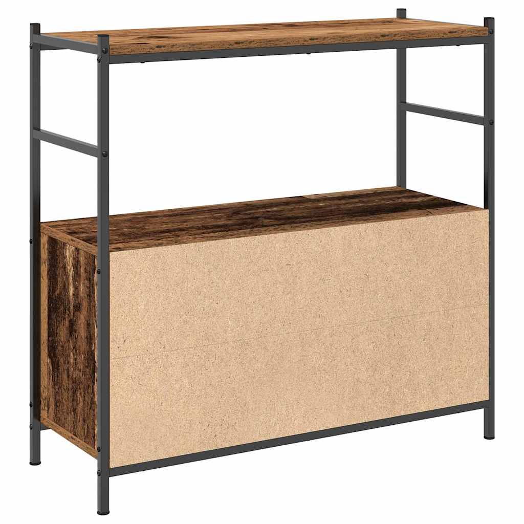 Bogreol 80 X 30 X 78,5 Cm Konstrueret Træ - Billede 5