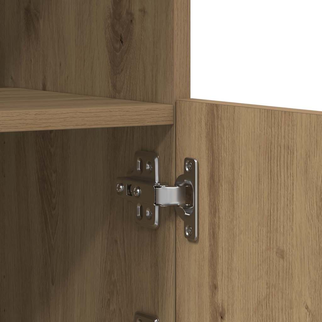 LED Sideboard 60,5 X 37 X 67 Cm Konstrueret Træ - Billede 11