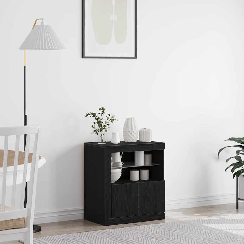 LED Sideboard 60,5 X 37 X 67 Cm Konstrueret Træ - Variant 863014