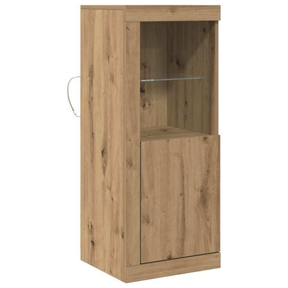 LED Sideboard 41 X 37 X 100 Cm Konstrueret Træ - Billede 2