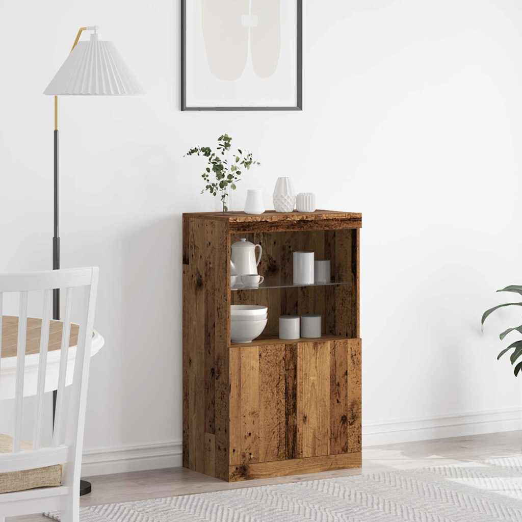 LED Sideboard 60 X 37 X 100 Cm Konstrueret Træ - Variant 863033