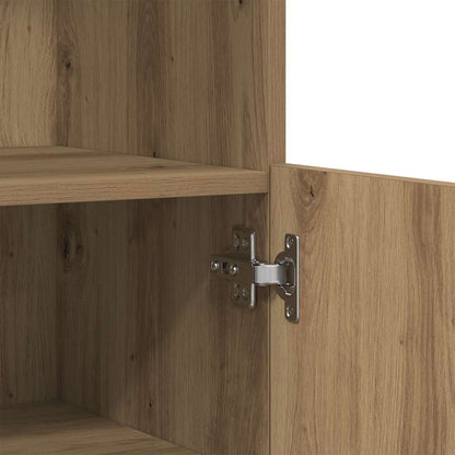 LED Sideboard 60 X 37 X 100 Cm Konstrueret Træ - Billede 11