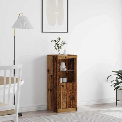 LED Sideboard 41 X 37 X 100 Cm Konstrueret Træ - Hovedbillede