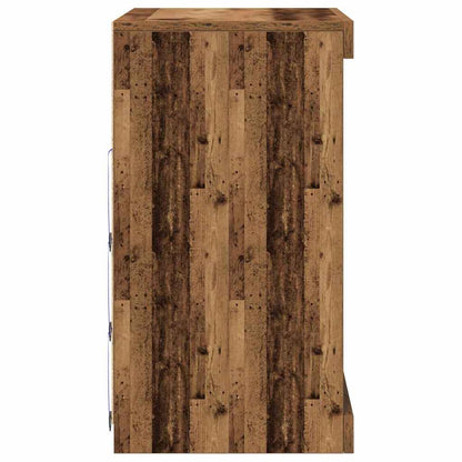 LED Sideboard 60,5 X 37 X 67 Cm Konstrueret Træ - Billede 7
