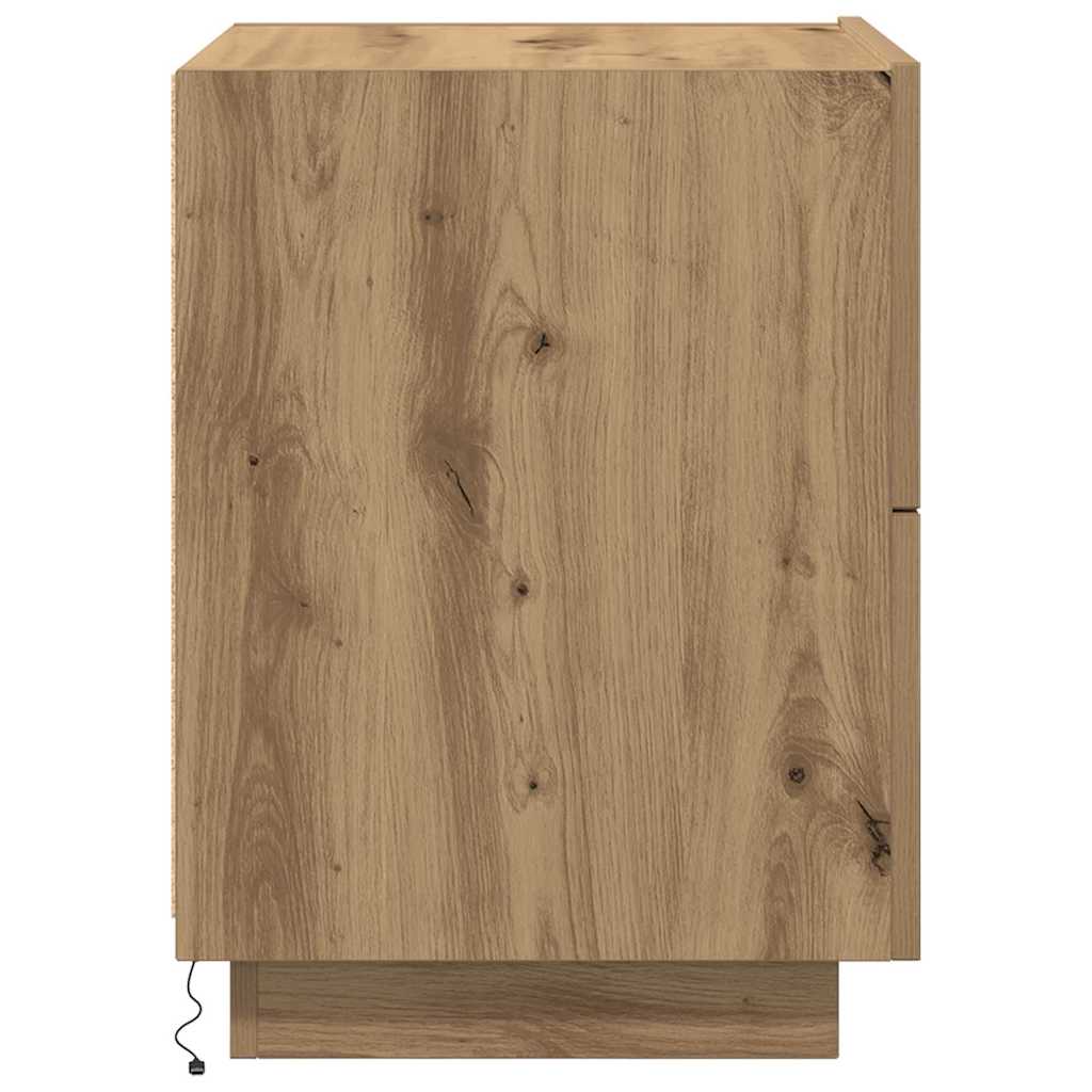 Natskab Egetræ 45 X 40 X 55 Cm Konstrueret Træ - Billede 7