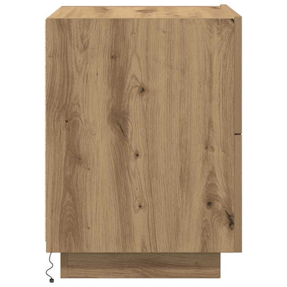 Natskab Egetræ 45 X 40 X 55 Cm Konstrueret Træ - Billede 7