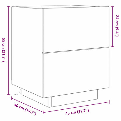 Natskab Egetræ 45 X 40 X 55 Cm Konstrueret Træ - Billede 14