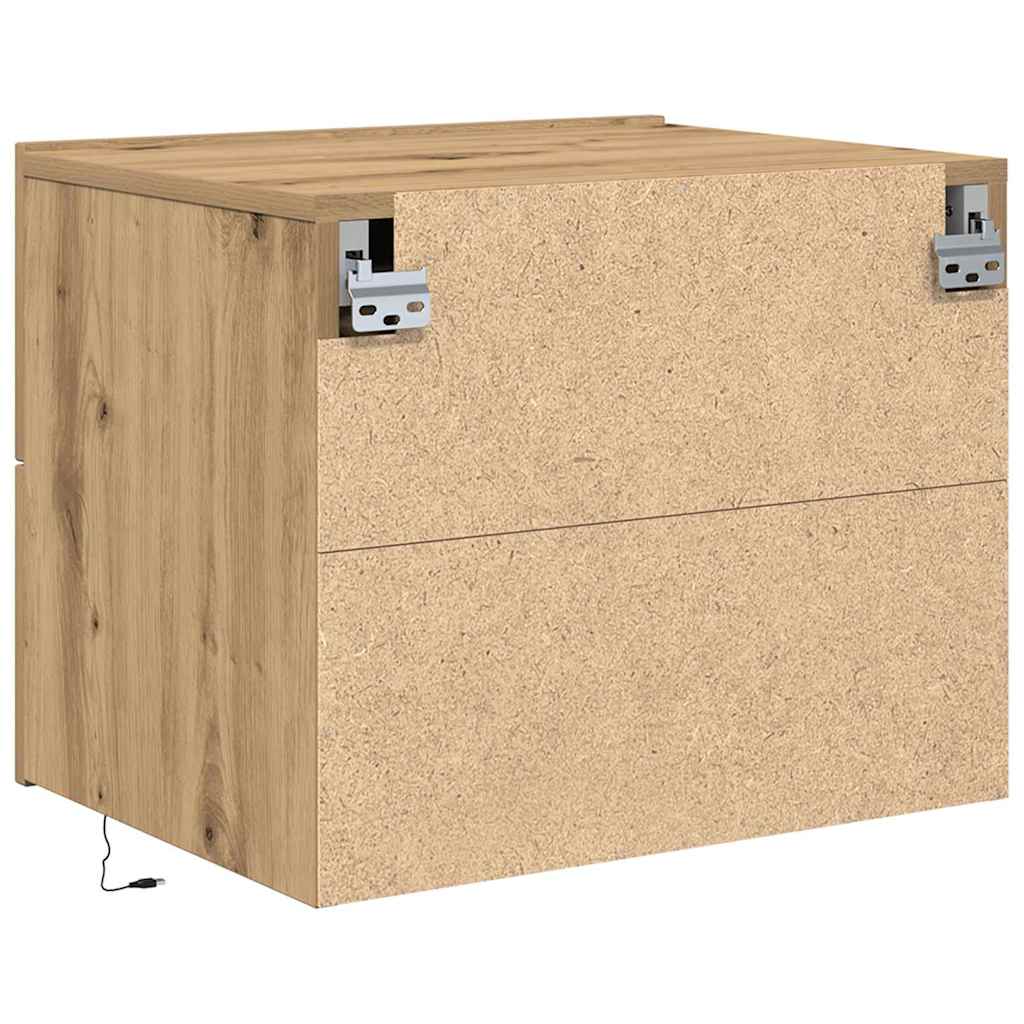 Natskab Egetræ 50 X 39 X 41 Cm Konstrueret Træ - Billede 8