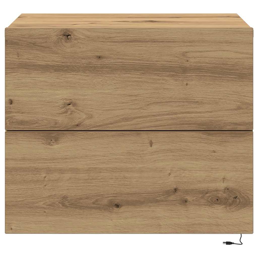 Natskab Egetræ 50 X 39 X 41 Cm Konstrueret Træ - Billede 6
