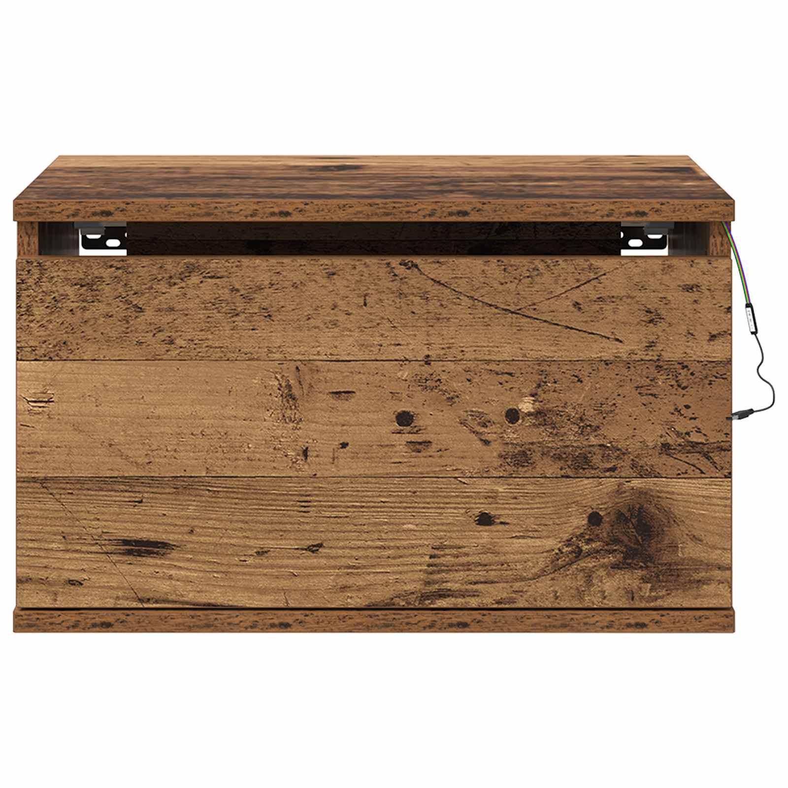 Vægmonteret Natbord 50 X 36 X 30 Cm Konstrueret Træ - Billede 7
