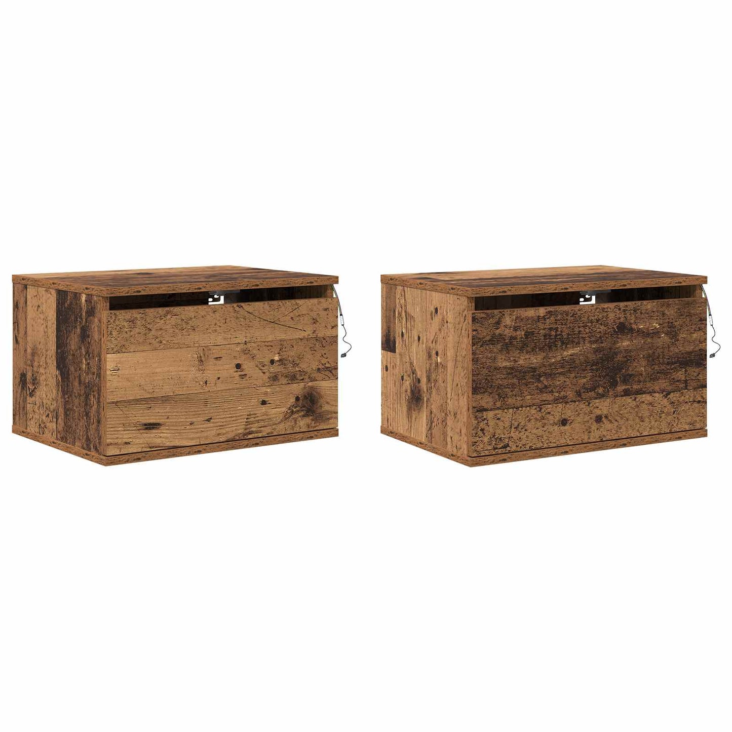 Vægmonteret Natbord 50 X 36 X 30 Cm - Billede 8