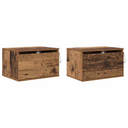Vægmonteret Natbord 50 X 36 X 30 Cm - Billede 8