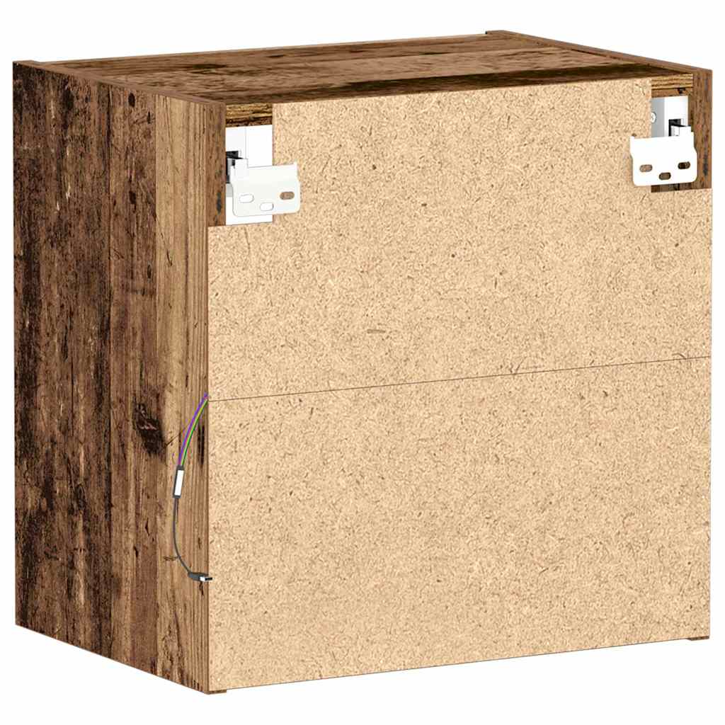Flydende Hylde Med LED Lys Med Hylde 40 X 28,5 X 40 Cm - Billede 8