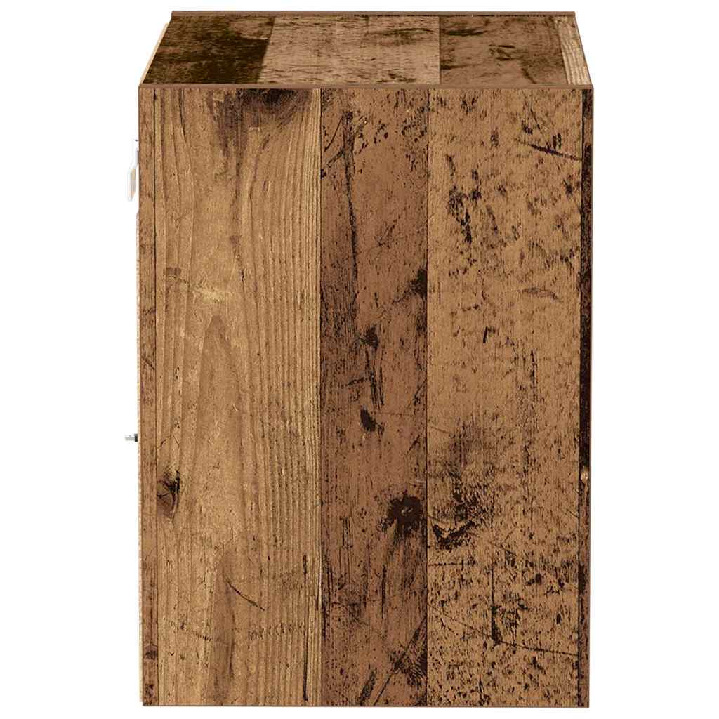 Flydende Hylde Med LED Lys Med Hylde 40 X 28,5 X 40 Cm - Billede 7