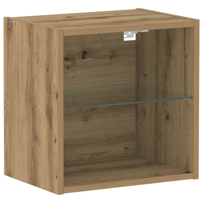 Flydende Hylde Med LED 40 X 28,5 X 40 Cm - Billede 7