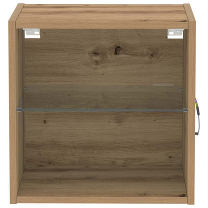 Flydende Hylde Med LED 40 X 28,5 X 40 Cm - Billede 8