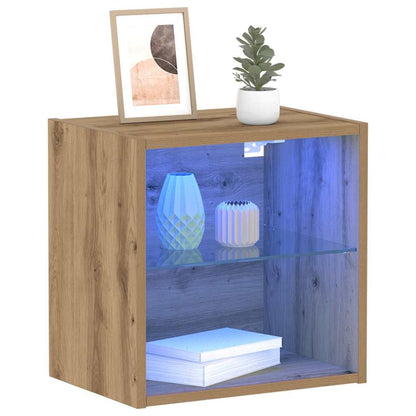 Flydende Hylde Med LED 40 X 28,5 X 40 Cm - Billede 3