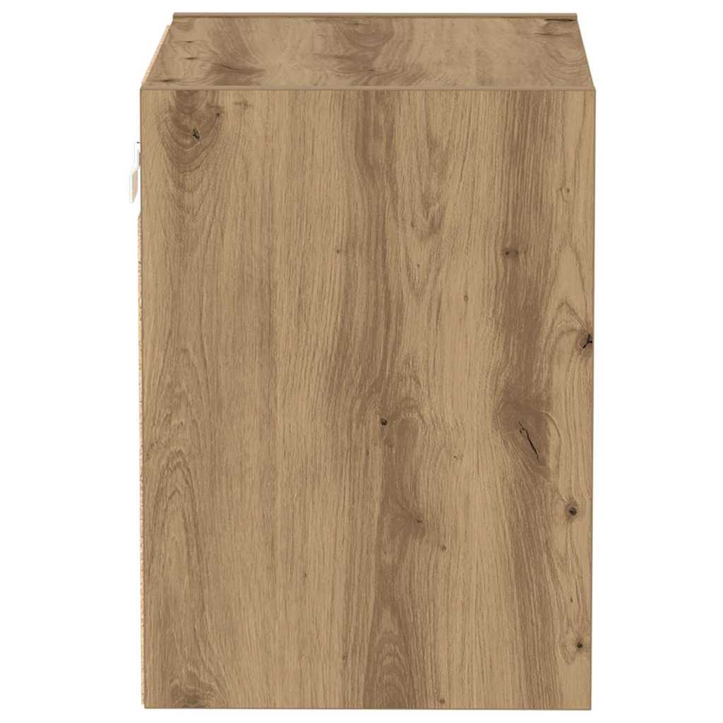 Flydende Hylde Med LED 40 X 28,5 X 40 Cm - Billede 9