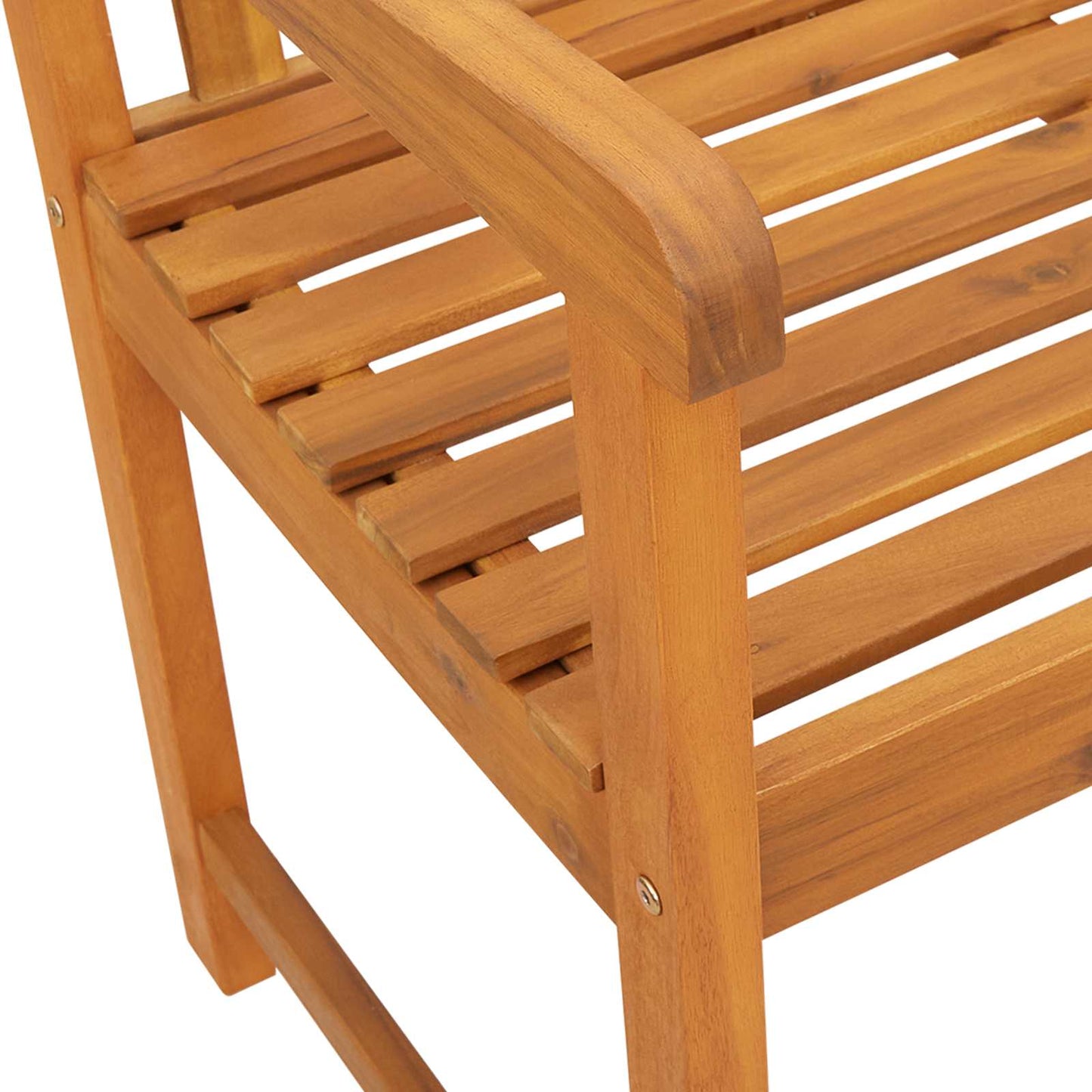 Udendørs Bænk Naturfarvet 110 X 56 X 90 Cm Massivt Akacietræ - Billede 8