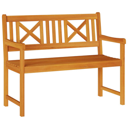 Udendørs Bænk Naturfarvet 110 X 56 X 90 Cm Massivt Akacietræ - Billede 2