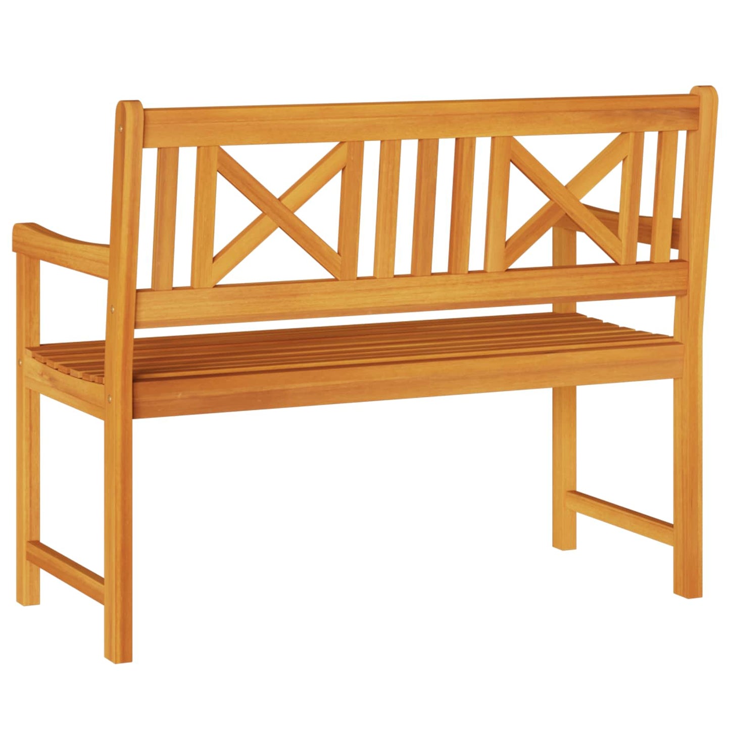 Udendørs Bænk Naturfarvet 110 X 56 X 90 Cm Massivt Akacietræ - Billede 6