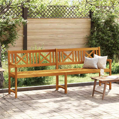 Udendørs Bænk Naturfarvet 110 X 56 X 90 Cm Massivt Akacietræ - Variant 4105527